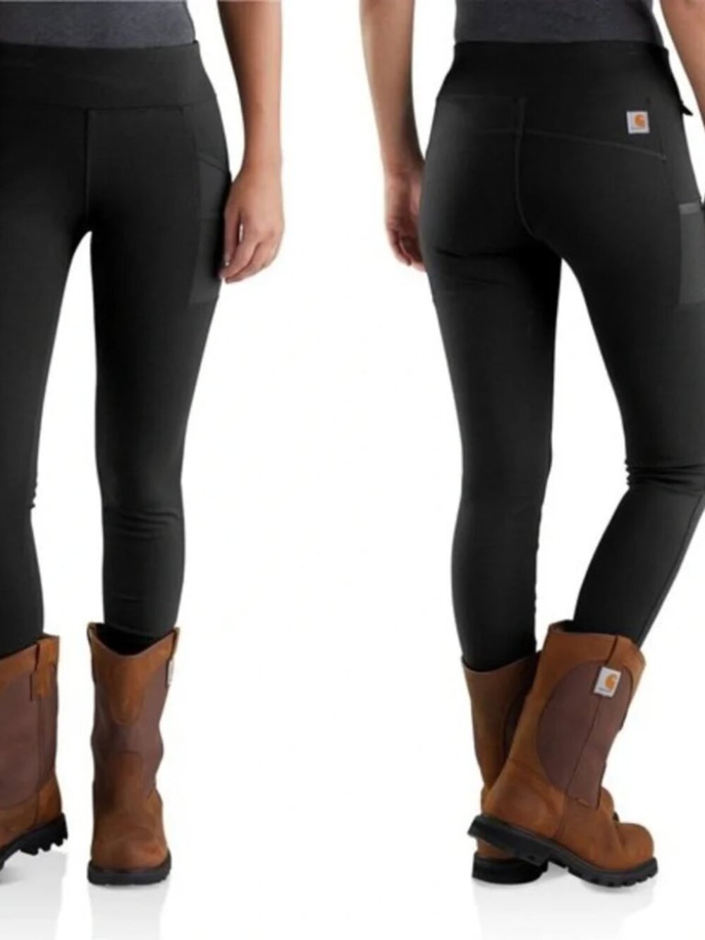 NEW NWT! CARHARTT FORCE FITTED LIGHTWEIGHT UTILITY LEGGINGS STRETCH CARGO sz XL